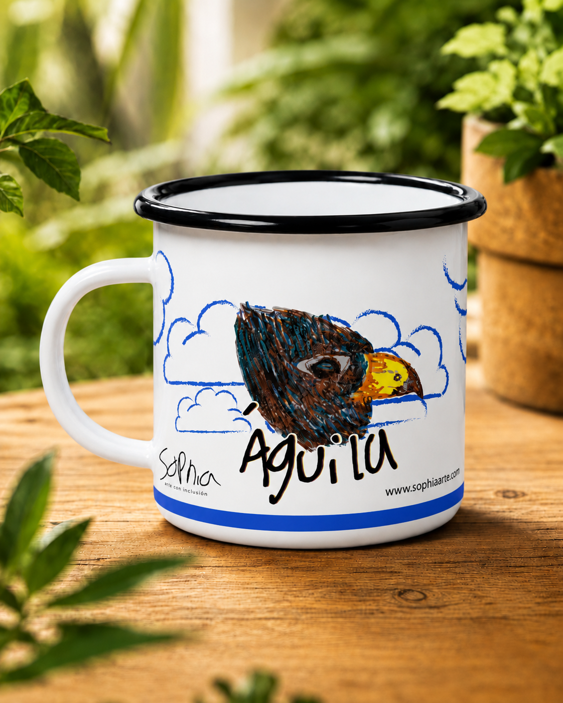 Pocillo Peltre · Aguila