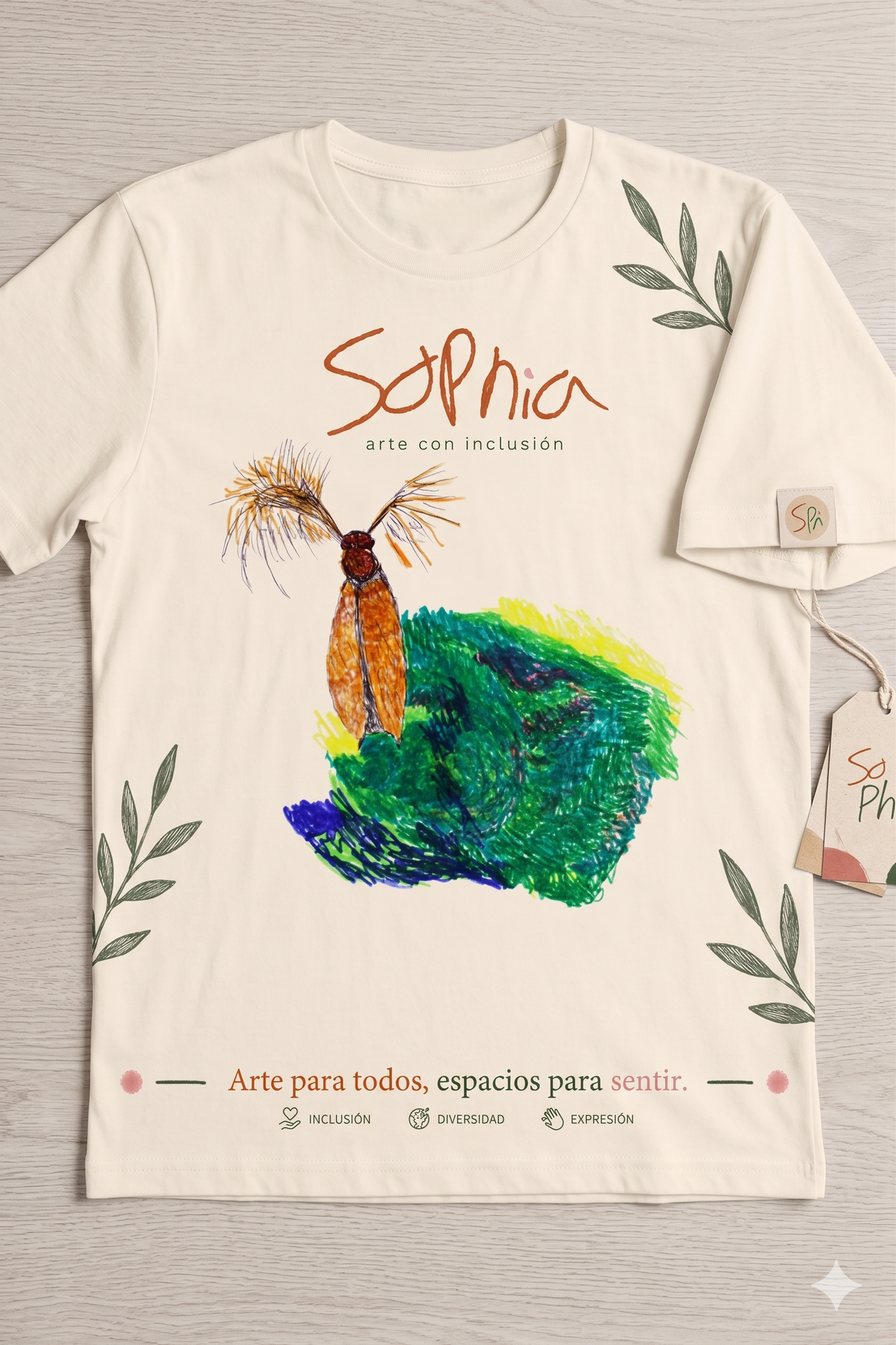 Camiseta adulto · estampación en tinta de base agua